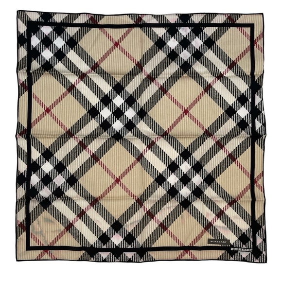 Burberry Classic Plaid Silk Handkerchief - Picture 1 of 9